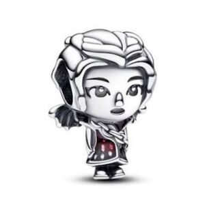 Princess Silver 925 Character Charm with Red Accents